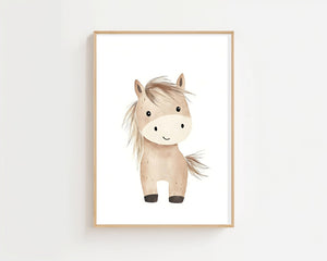 Little Horse Plakat - 21 x 29.7 cm (A4) - Nellastore