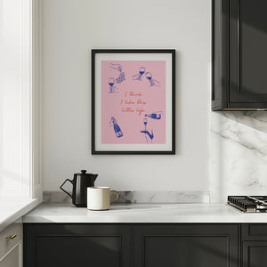 Little Life Wine Plakat - 21 x 29.7 cm - Nellastore