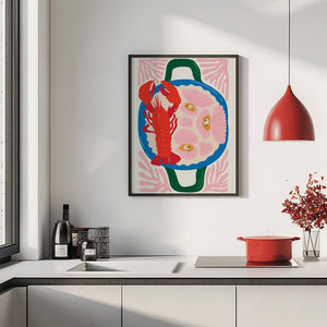 Lobster Feast Plakat - 21 x 29.7 cm - Nellastore