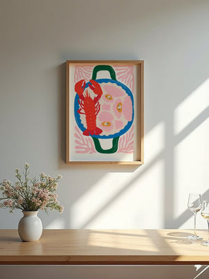 Lobster Feast Plakat - 21 x 29.7 cm - Nellastore