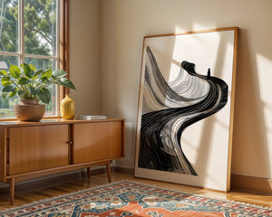 Lone Figure In The Flow Plakat - 21 x 29.7 cm (A4) - Nellastore