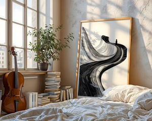 Lone Figure In The Flow Plakat - 21 x 29.7 cm (A4) - Nellastore