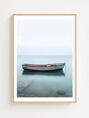 Lonely Boat Plakat - 21 x 29.7 cm (A4) - Nellastore
