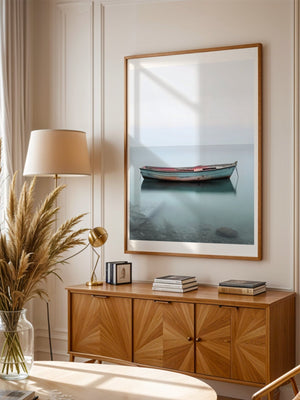 Lonely Boat Plakat - 21 x 29.7 cm (A4) - Nellastore