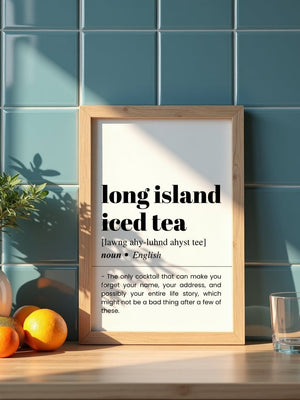 Long Island Iced Tea Plakat - 21 x 29.7 cm (A4) - Nellastore
