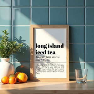 Long Island Iced Tea Plakat - 21 x 29.7 cm (A4) - Nellastore