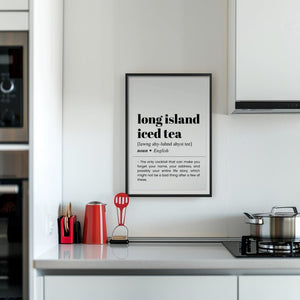 Long Island Iced Tea Plakat - 21 x 29.7 cm (A4) - Nellastore