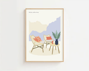 Lounge Corner Plakat - 21 x 29.7 cm - Nellastore