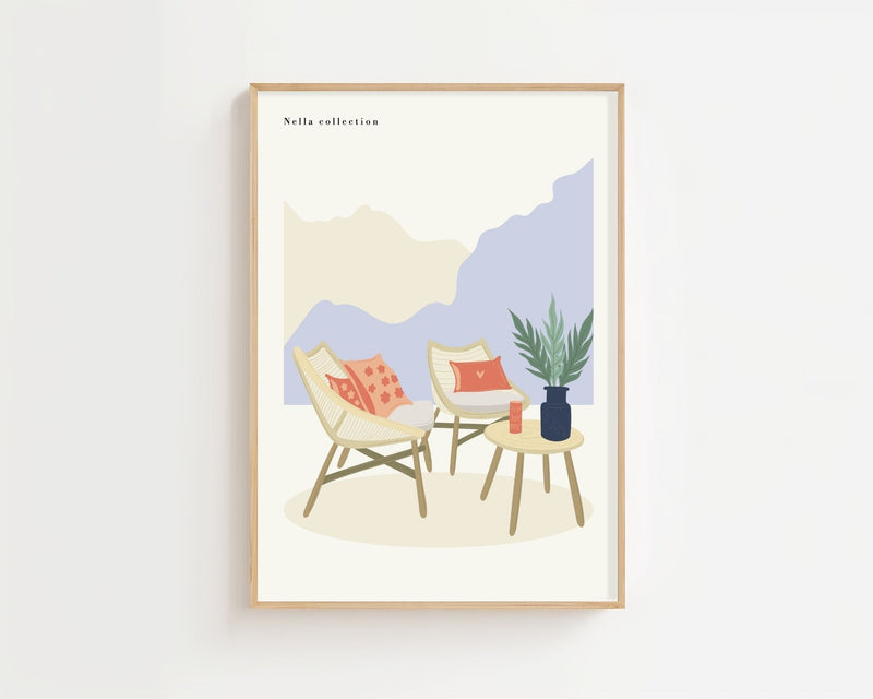 Lounge Corner Plakat - 21 x 29.7 cm - Nellastore