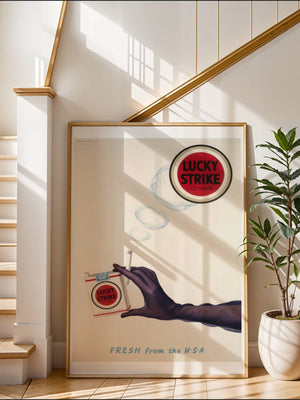 Lucky Strike Plakat - 21 x 29.7 cm (A4) - Nellastore