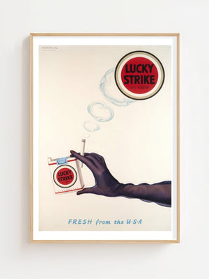 Lucky Strike Plakat - 21 x 29.7 cm (A4) - Nellastore
