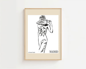 Madrid La Femme Fatale Plakat - 21 x 29.7 cm - Nellastore