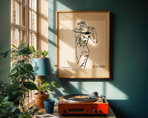 Madrid La Femme Fatale Plakat - 21 x 29.7 cm - Nellastore