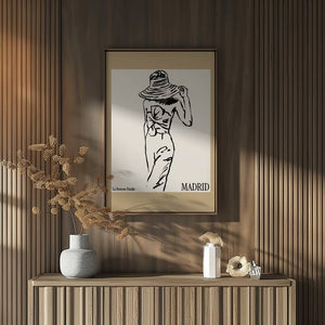Madrid La Femme Fatale Plakat - 21 x 29.7 cm - Nellastore