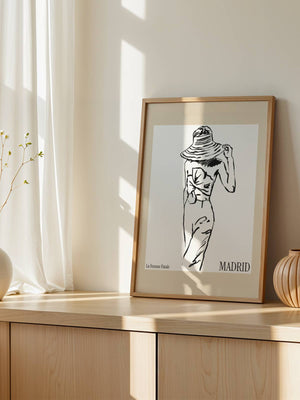 Madrid La Femme Fatale Plakat - 21 x 29.7 cm - Nellastore
