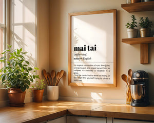 Mai Tai Plakat - 21 x 29.7 cm (A4) - Nellastore