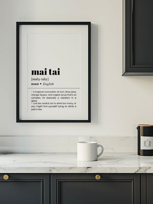 Mai Tai Plakat - 21 x 29.7 cm (A4) - Nellastore