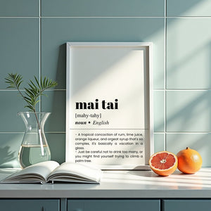 Mai Tai Plakat - 21 x 29.7 cm (A4) - Nellastore