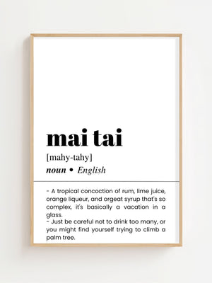 Mai Tai Plakat - 21 x 29.7 cm (A4) - Nellastore
