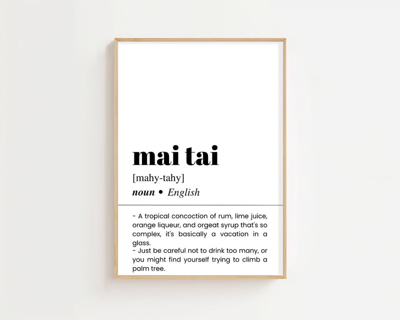 Mai Tai Plakat - 21 x 29.7 cm (A4) - Nellastore