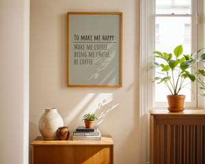 Make Me Happy Plakat - 21 x 29.7 cm (A4) - Nellastore