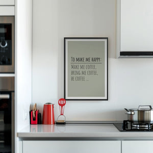 Make Me Happy Plakat - 21 x 29.7 cm (A4) - Nellastore