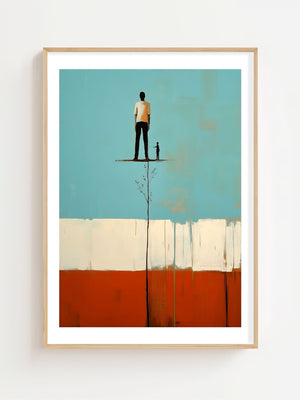 Man On The Edge Plakat - 21 x 29.7 cm (A4) - Nellastore