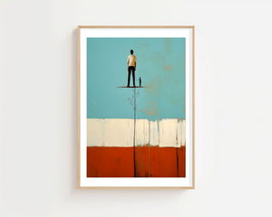 Man On The Edge Plakat - 21 x 29.7 cm (A4) - Nellastore