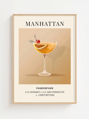 Manhattan Plakat - 21 x 29.7 cm (A4) - Nellastore