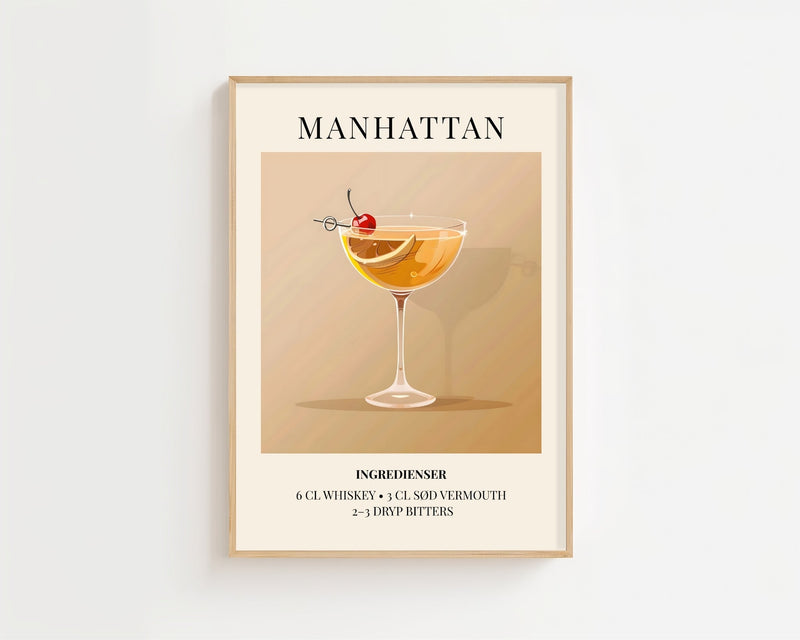 Manhattan Plakat - 21 x 29.7 cm (A4) - Nellastore