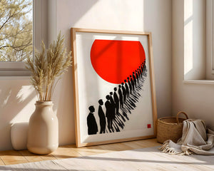 March To The Red Sun Plakat - 21 x 29.7 cm (A4) - Nellastore