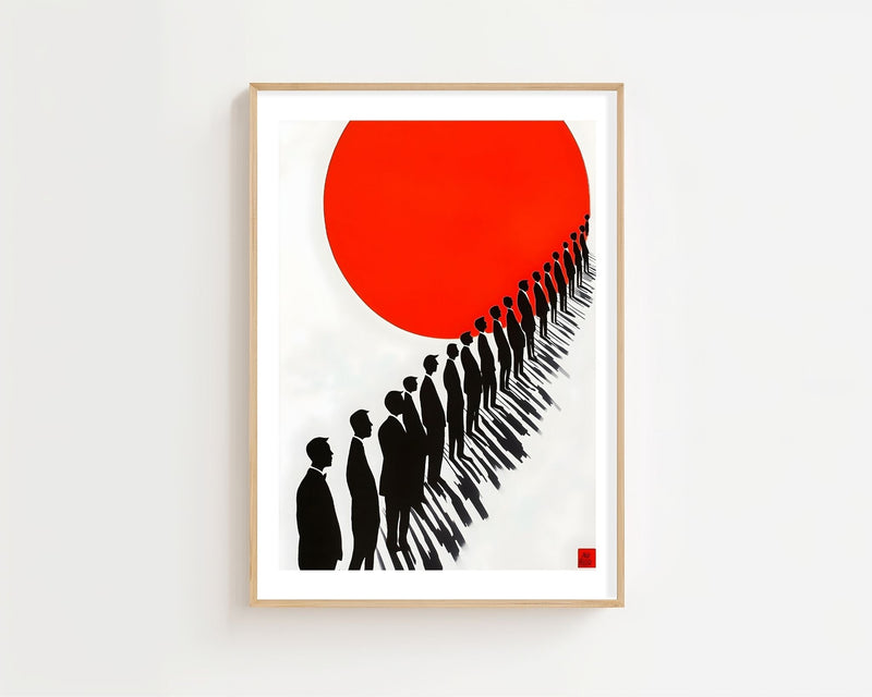 March To The Red Sun Plakat - 21 x 29.7 cm (A4) - Nellastore