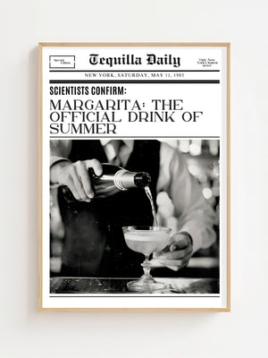 Margarita Official Drink Plakat - 21 x 29.7 cm (A4) - Nellastore