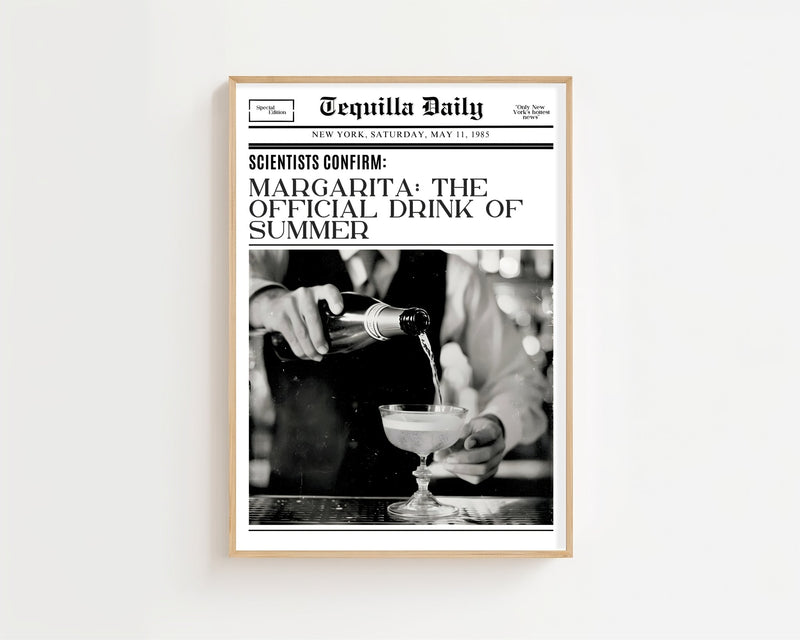 Margarita Official Drink Plakat - 21 x 29.7 cm (A4) - Nellastore