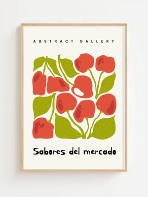 Market Cherries Poster Plakat - 21 x 29.7 cm - Nellastore