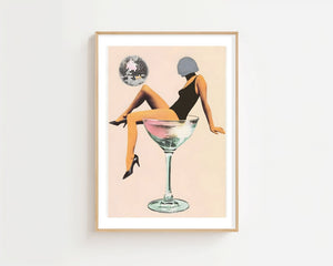 Martini Girl Plakat - 21 x 29.7 cm (A4) - Nellastore
