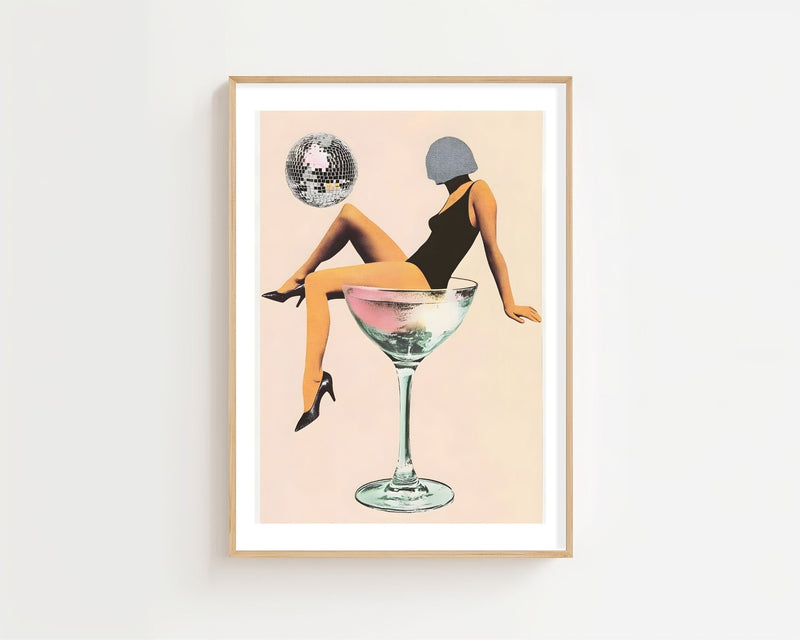 Martini Girl Plakat - 21 x 29.7 cm (A4) - Nellastore