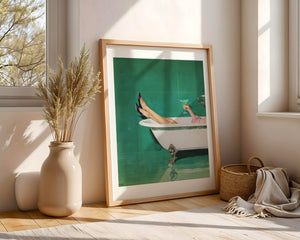 Martini In The Tub Plakat - 21 x 29.7 cm (A4) - Nellastore