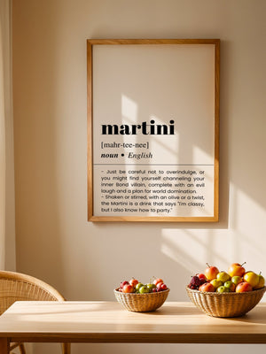 Martini Plakat - 21 x 29.7 cm (A4) - Nellastore