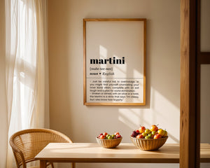 Martini Plakat - 21 x 29.7 cm (A4) - Nellastore