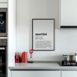 Martini Plakat - 21 x 29.7 cm (A4) - Nellastore