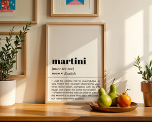 Martini Plakat - 21 x 29.7 cm (A4) - Nellastore