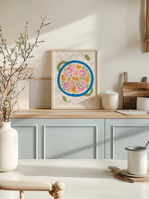 Mediterranean Paella Plakat - 21 x 29.7 cm - Nellastore