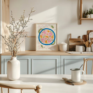 Mediterranean Paella Plakat - 21 x 29.7 cm - Nellastore