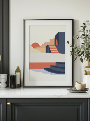 Mediterranean Steps Plakat - 21 x 29.7 cm - Nellastore