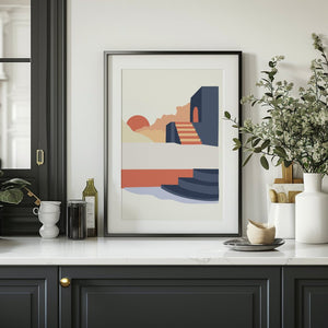 Mediterranean Steps Plakat - 21 x 29.7 cm - Nellastore