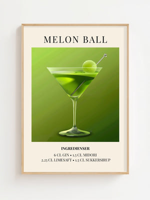 Melon Ball Plakat - 21 x 29.7 cm (A4) - Nellastore