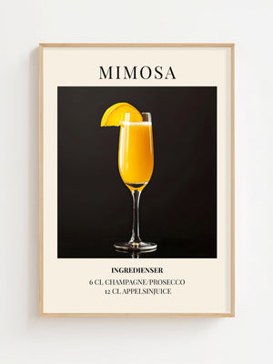 Mimosa Plakat - 21 x 29.7 cm (A4) - Nellastore