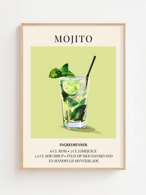 Mojito Plakat - 21 x 29.7 cm (A4) - Nellastore