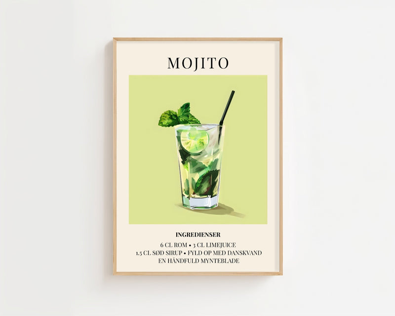 Mojito Plakat - 21 x 29.7 cm (A4) - Nellastore